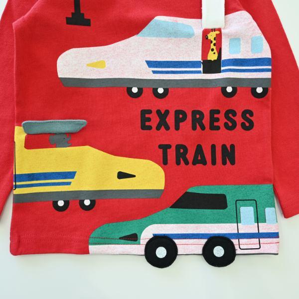チークルーム cheek room 新幹線　ロング　Ｔシャツ　長袖  ( 80 90 100 110 120 130 ) ロンT 450261 | CHEEK ROOM | 06