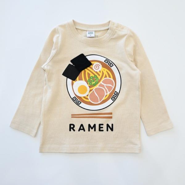 ●40％OFFセール●チークルーム cheek room ラーメン　ロング　Ｔシャツ　長袖   ( 80 90 100 110 120 130 )   ロンT 450263 | CHEEK ROOM | 01