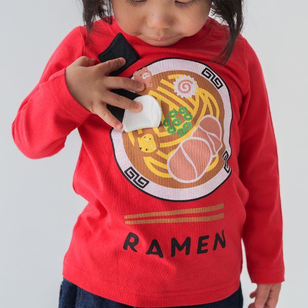 ●40％OFFセール●チークルーム cheek room ラーメン　ロング　Ｔシャツ　長袖   ( 80 90 100 110 120 130 )   ロンT 450263 | CHEEK ROOM | 07