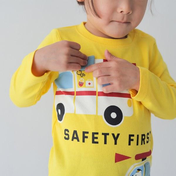 ●40％OFFセール●チークルーム cheek room 働く車　ロング　Ｔシャツ　長袖   ( 80 90 100 110 120 130 )   ロンT 450265 | CHEEK ROOM | 14