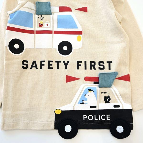 ●40％OFFセール●チークルーム cheek room 働く車　ロング　Ｔシャツ　長袖   ( 80 90 100 110 120 130 )   ロンT 450265 | CHEEK ROOM | 02