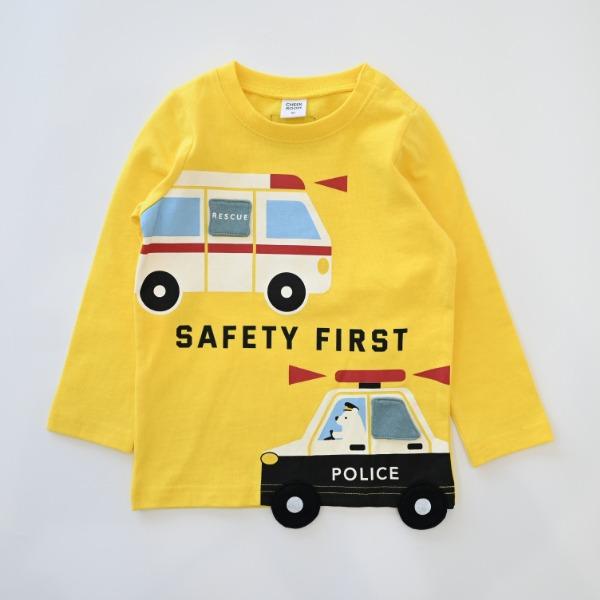 ●40％OFFセール●チークルーム cheek room 働く車　ロング　Ｔシャツ　長袖   ( 80 90 100 110 120 130 )   ロンT 450265 | CHEEK ROOM | 03