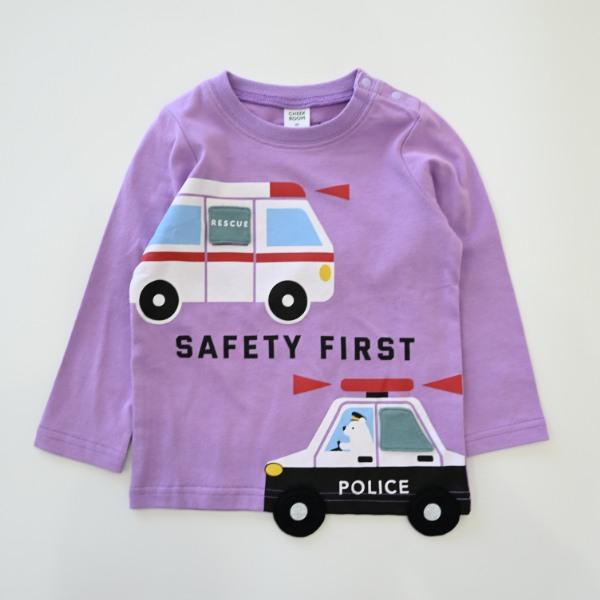 ●40％OFFセール●チークルーム cheek room 働く車　ロング　Ｔシャツ　長袖   ( 80 90 100 110 120 130 )   ロンT 450265 | CHEEK ROOM | 05