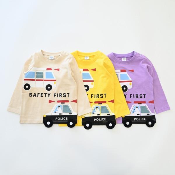 ●40％OFFセール●チークルーム cheek room 働く車　ロング　Ｔシャツ　長袖   ( 80 90 100 110 120 130 )   ロンT 450265 | CHEEK ROOM | 07