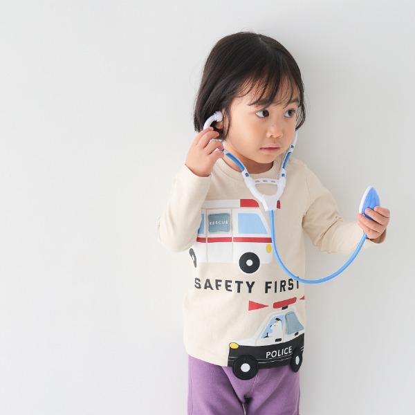 ●40％OFFセール●チークルーム cheek room 働く車　ロング　Ｔシャツ　長袖   ( 80 90 100 110 120 130 )   ロンT 450265 | CHEEK ROOM | 08