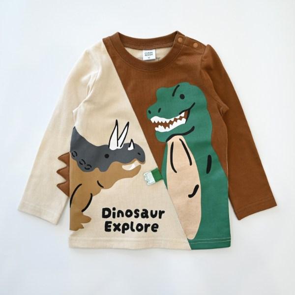 ●40％OFFセール●チークルーム cheek room 恐竜　ロング　Ｔシャツ　長袖  ( 80 90 100 110 120 130 )    ロンT 450266 | CHEEK ROOM | 03