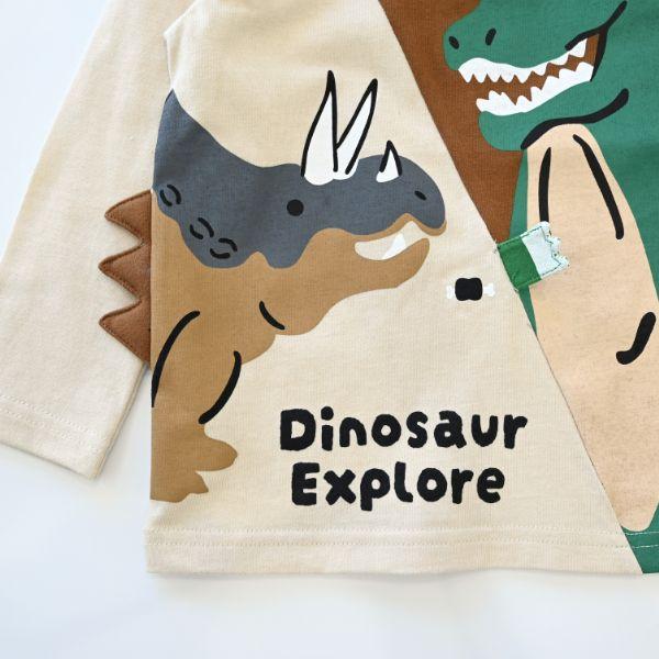 チークルーム cheek room 恐竜　ロング　Ｔシャツ　長袖  ( 80 90 100 110 120 130 )    ロンT 450266 | CHEEK ROOM | 04