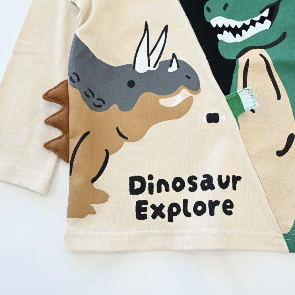 チークルーム cheek room 恐竜　ロング　Ｔシャツ　長袖  ( 80 90 100 110 120 130 )    ロンT 450266 | CHEEK ROOM | 06