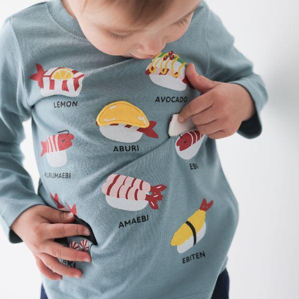 ●40％OFFセール●チークルーム cheek room えび祭り　ロング　Ｔシャツ　長袖   ( 80 90 100 110 120 130 )    ロンT 450267 | CHEEK ROOM | 10