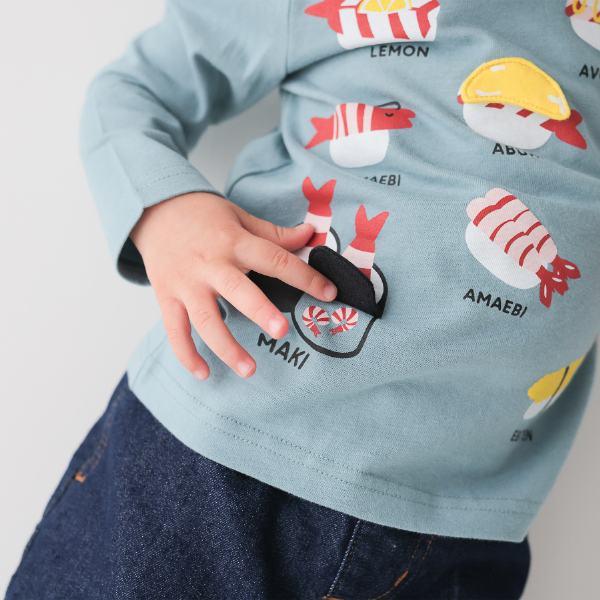 ●40％OFFセール●チークルーム cheek room えび祭り　ロング　Ｔシャツ　長袖   ( 80 90 100 110 120 130 )    ロンT 450267 | CHEEK ROOM | 11