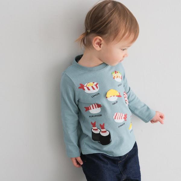 チークルーム cheek room えび祭り　ロング　Ｔシャツ　長袖   ( 80 90 100 110 120 130 )    ロンT 450267 | CHEEK ROOM | 08