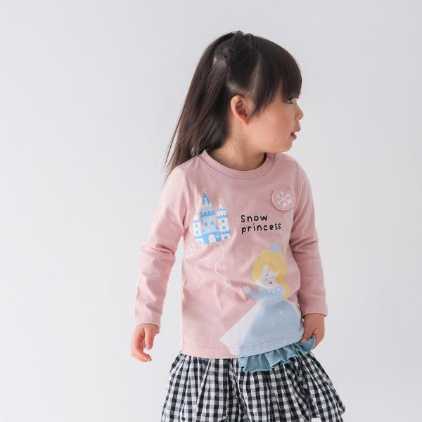 ●40％OFFセール●チークルーム cheek room 雪のお姫様　ロング　Ｔシャツ　長袖  ( 80 90 100 110 120 130 )    ロンT | CHEEK ROOM | 12