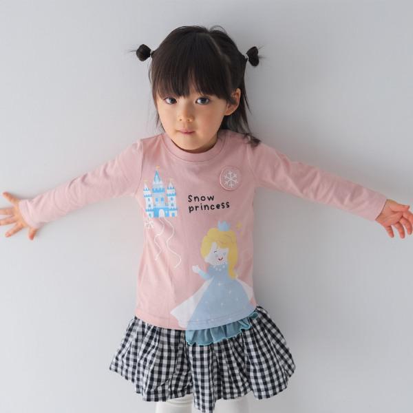 ●40％OFFセール●チークルーム cheek room 雪のお姫様　ロング　Ｔシャツ　長袖  ( 80 90 100 110 120 130 )    ロンT | CHEEK ROOM | 14