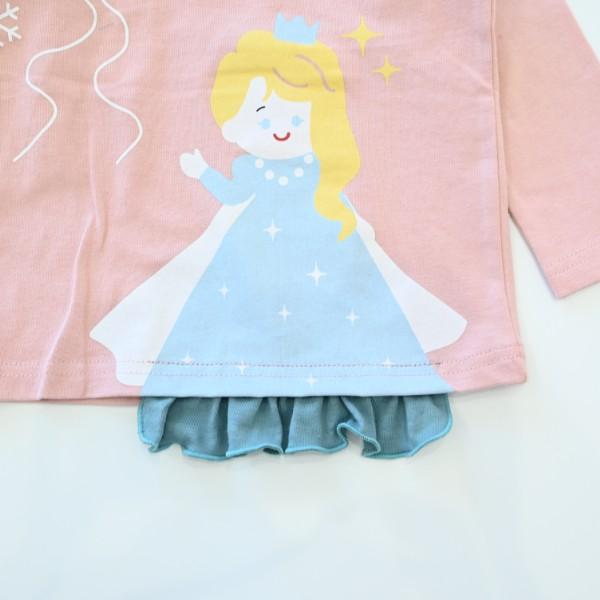 ●40％OFFセール●チークルーム cheek room 雪のお姫様　ロング　Ｔシャツ　長袖  ( 80 90 100 110 120 130 )    ロンT | CHEEK ROOM | 06
