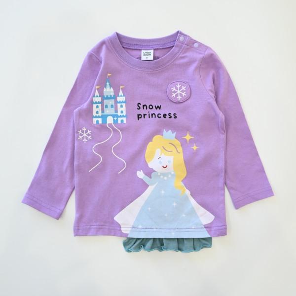 ●40％OFFセール●チークルーム cheek room 雪のお姫様　ロング　Ｔシャツ　長袖  ( 80 90 100 110 120 130 )    ロンT | CHEEK ROOM | 07