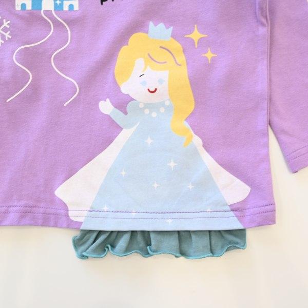 ●40％OFFセール●チークルーム cheek room 雪のお姫様　ロング　Ｔシャツ　長袖  ( 80 90 100 110 120 130 )    ロンT | CHEEK ROOM | 09