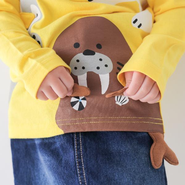 チークルーム cheek room 北極南極動物　ロング　Ｔシャツ　長袖  ( 80 90 100 110 120 130 )    ロンT | CHEEK ROOM | 09