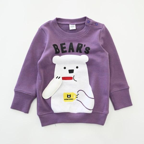 チークルーム cheek room しろくまの歯磨き　トレーナー　( 80 90 100 110 120 130 ) 子ども服 幼児 キッズ | CHEEK ROOM | 11