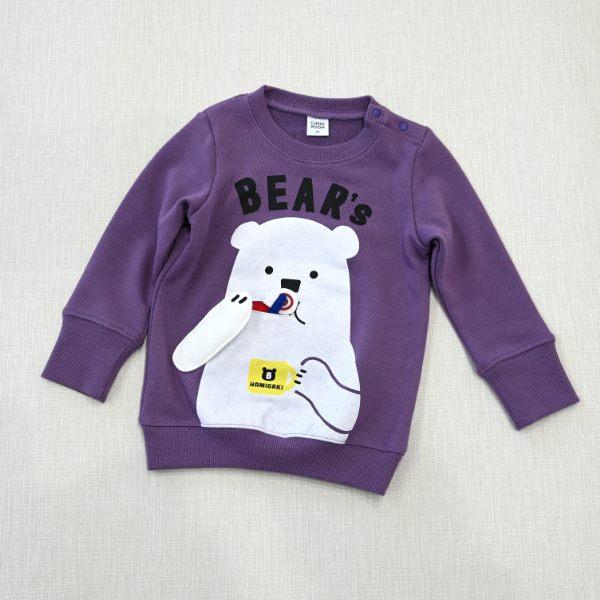 チークルーム cheek room しろくまの歯磨き　トレーナー　( 80 90 100 110 120 130 ) 子ども服 幼児 キッズ | CHEEK ROOM | 12