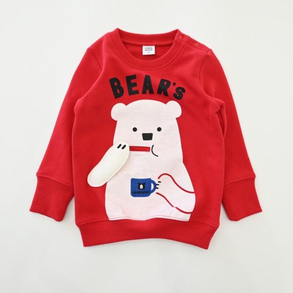 チークルーム cheek room しろくまの歯磨き　トレーナー　( 80 90 100 110 120 130 ) 子ども服 幼児 キッズ | CHEEK ROOM | 05