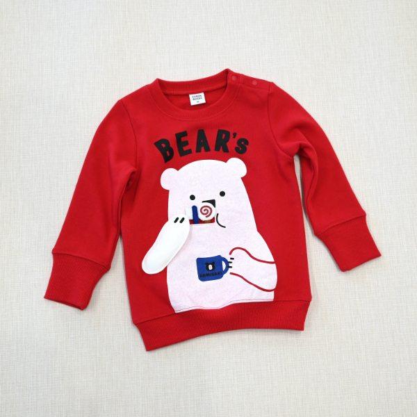 チークルーム cheek room しろくまの歯磨き　トレーナー　( 80 90 100 110 120 130 ) 子ども服 幼児 キッズ | CHEEK ROOM | 06