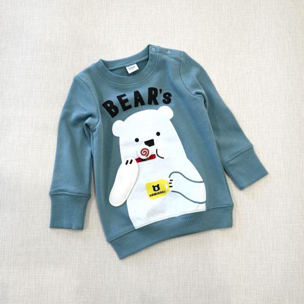 チークルーム cheek room しろくまの歯磨き　トレーナー　( 80 90 100 110 120 130 ) 子ども服 幼児 キッズ | CHEEK ROOM | 09
