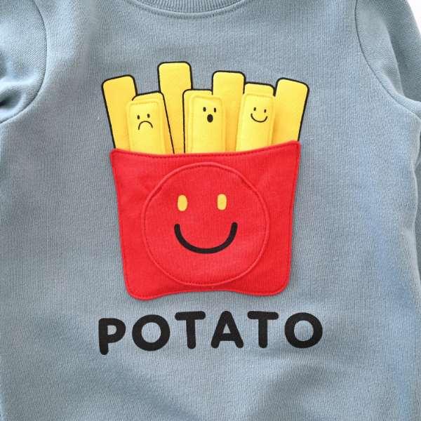 チークルーム cheek room スマイルポテト　トレーナー　( 80 90 100 110 120 130 ) 子ども服 幼児 キッズ | CHEEK ROOM | 10