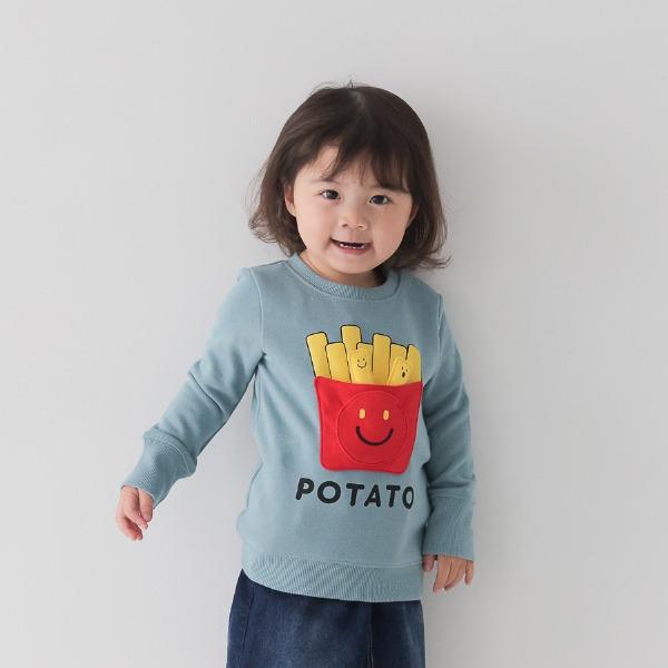 チークルーム cheek room スマイルポテト　トレーナー　( 80 90 100 110 120 130 ) 子ども服 幼児 キッズ | CHEEK ROOM | 01