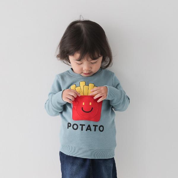 チークルーム cheek room スマイルポテト　トレーナー　( 80 90 100 110 120 130 ) 子ども服 幼児 キッズ | CHEEK ROOM | 02