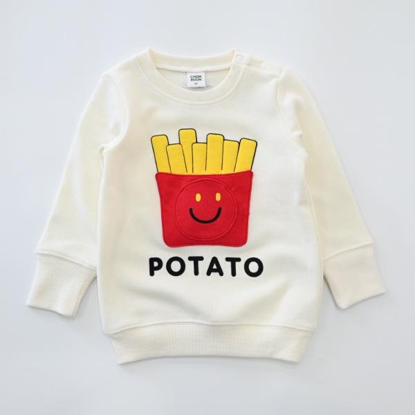 チークルーム cheek room スマイルポテト　トレーナー　( 80 90 100 110 120 130 ) 子ども服 幼児 キッズ | CHEEK ROOM | 05