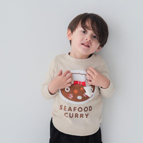 チークルーム cheek room シーフードカレー　トレーナー　( 80 90 100 110 120 130 ) 子ども服 幼児 キッズ | CHEEK ROOM | 02