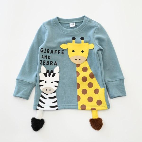 チークルーム cheek room きりんとしまうま トレーナー　( 80 90 100 110 120 130 ) 子ども服 幼児 キッズ | CHEEK ROOM | 13