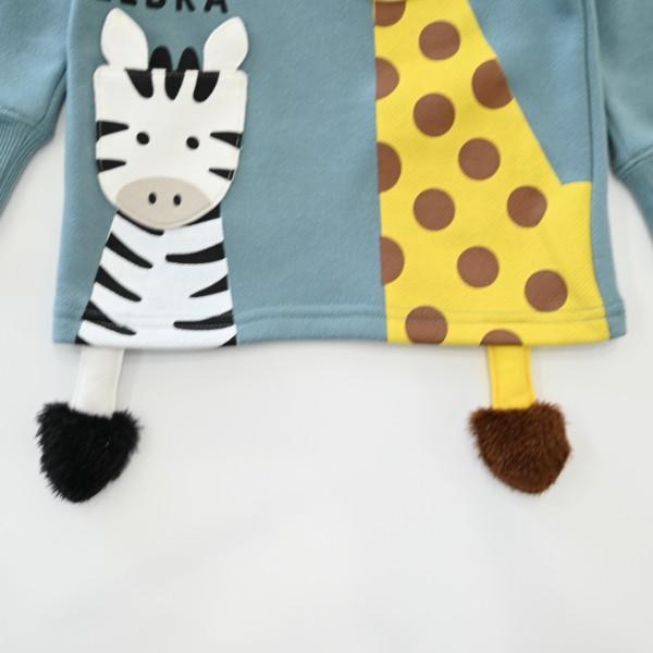 チークルーム cheek room きりんとしまうま トレーナー　( 80 90 100 110 120 130 ) 子ども服 幼児 キッズ | CHEEK ROOM | 14