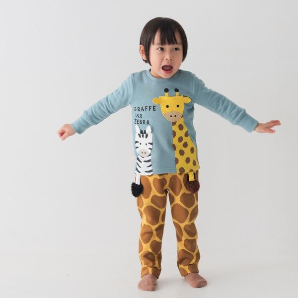 ●40％OFFセール●チークルーム cheek room きりんとしまうま トレーナー　( 80 90 100 110 120 130 ) 子ども服 幼児 キッズ | CHEEK ROOM | 02