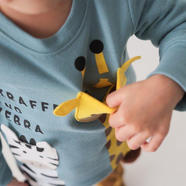 チークルーム cheek room きりんとしまうま トレーナー　( 80 90 100 110 120 130 ) 子ども服 幼児 キッズ | CHEEK ROOM | 04