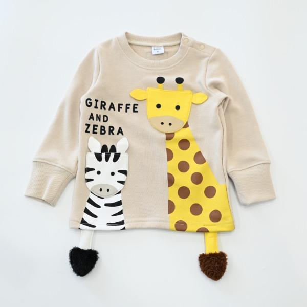 チークルーム cheek room きりんとしまうま トレーナー　( 80 90 100 110 120 130 ) 子ども服 幼児 キッズ | CHEEK ROOM | 06