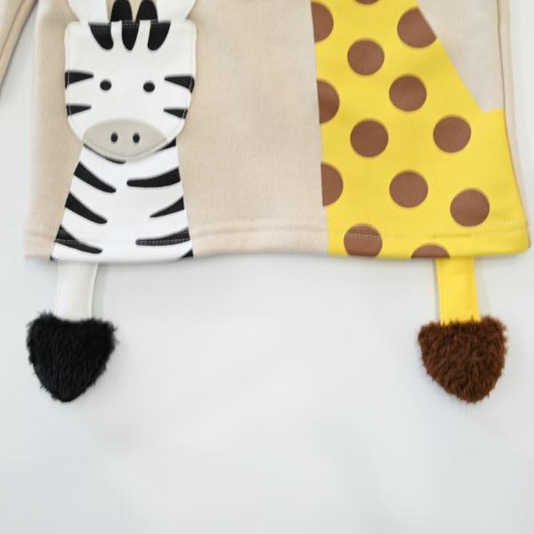 チークルーム cheek room きりんとしまうま トレーナー　( 80 90 100 110 120 130 ) 子ども服 幼児 キッズ | CHEEK ROOM | 07