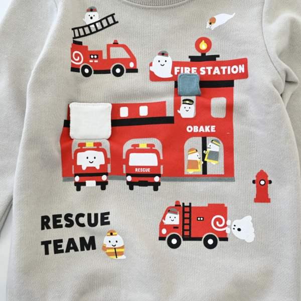 チークルーム cheek room おばけの消防車 トレーナー　( 80 90 100 110 120 130 ) 子ども服 幼児 キッズ | CHEEK ROOM | 11