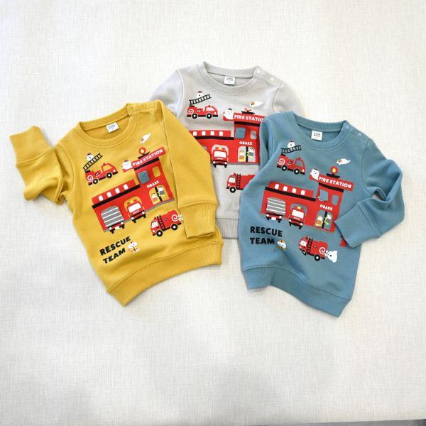 ●40％OFFセール●チークルーム cheek room おばけの消防車 トレーナー　( 80 90 100 110 120 130 ) 子ども服 幼児 キッズ | CHEEK ROOM | 12