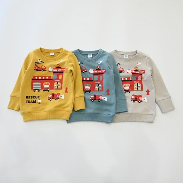 ●40％OFFセール●チークルーム cheek room おばけの消防車 トレーナー　( 80 90 100 110 120 130 ) 子ども服 幼児 キッズ | CHEEK ROOM | 13