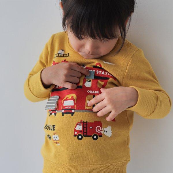 ●40％OFFセール●チークルーム cheek room おばけの消防車 トレーナー　( 80 90 100 110 120 130 ) 子ども服 幼児 キッズ | CHEEK ROOM | 02
