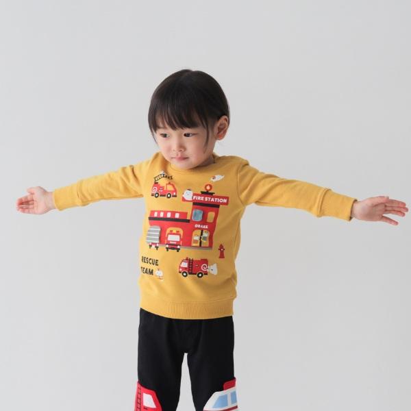 ●40％OFFセール●チークルーム cheek room おばけの消防車 トレーナー　( 80 90 100 110 120 130 ) 子ども服 幼児 キッズ | CHEEK ROOM | 03