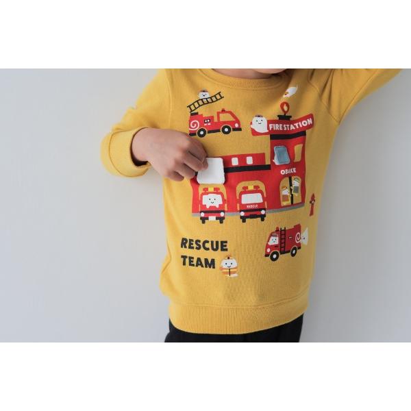 ●40％OFFセール●チークルーム cheek room おばけの消防車 トレーナー　( 80 90 100 110 120 130 ) 子ども服 幼児 キッズ | CHEEK ROOM | 04