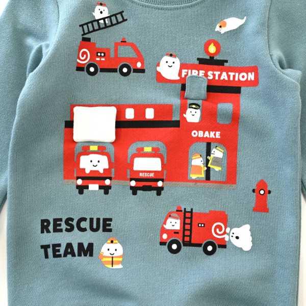 ●40％OFFセール●チークルーム cheek room おばけの消防車 トレーナー　( 80 90 100 110 120 130 ) 子ども服 幼児 キッズ | CHEEK ROOM | 09