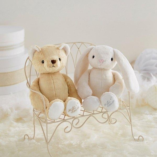 ● 取り寄せ商品● ミキハウス mikihouse ミキハウスベビー  マイクロファー ベア くま ぬいぐるみ おもちゃ  日本製 子ども | MIKI HOUSE | 01