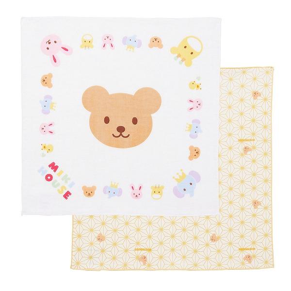 ミキハウス正規販売店/ミキハウス ベビー mikihouse　ガーゼハンカチセット(サイズ無し）赤ちゃん 出産準備 | MIKI HOUSE | 01