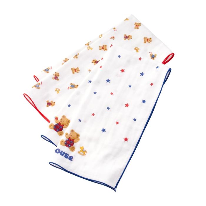 ●取り寄せ商品●ミキハウス　mikihouse　ミキハウスベビー  ミキハウスベア ガーゼタオルセット 沐浴 お世話グッズ  男の子 女の子 | MIKI HOUSE | 01