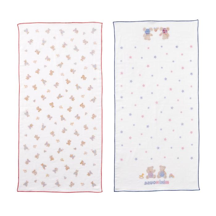 ●取り寄せ商品●ミキハウス　mikihouse　ミキハウスベビー  ミキハウスベア ガーゼタオルセット 沐浴 お世話グッズ  男の子 女の子 | MIKI HOUSE | 02