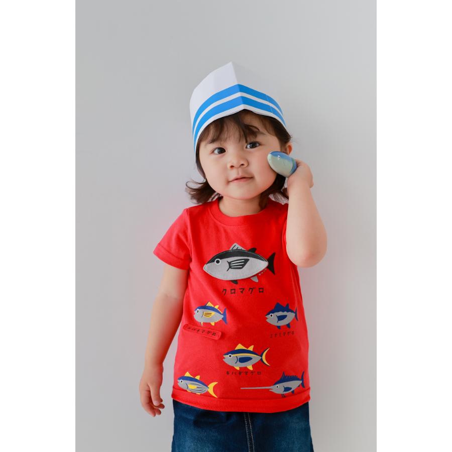 ●30％OFFセール● チークルーム cheek room いろいろマグロＴシャツ ( 80 90 100 110 120 130 ) 男の子 女の子 キッズ Tシャツ 半袖 | CHEEK ROOM | 12