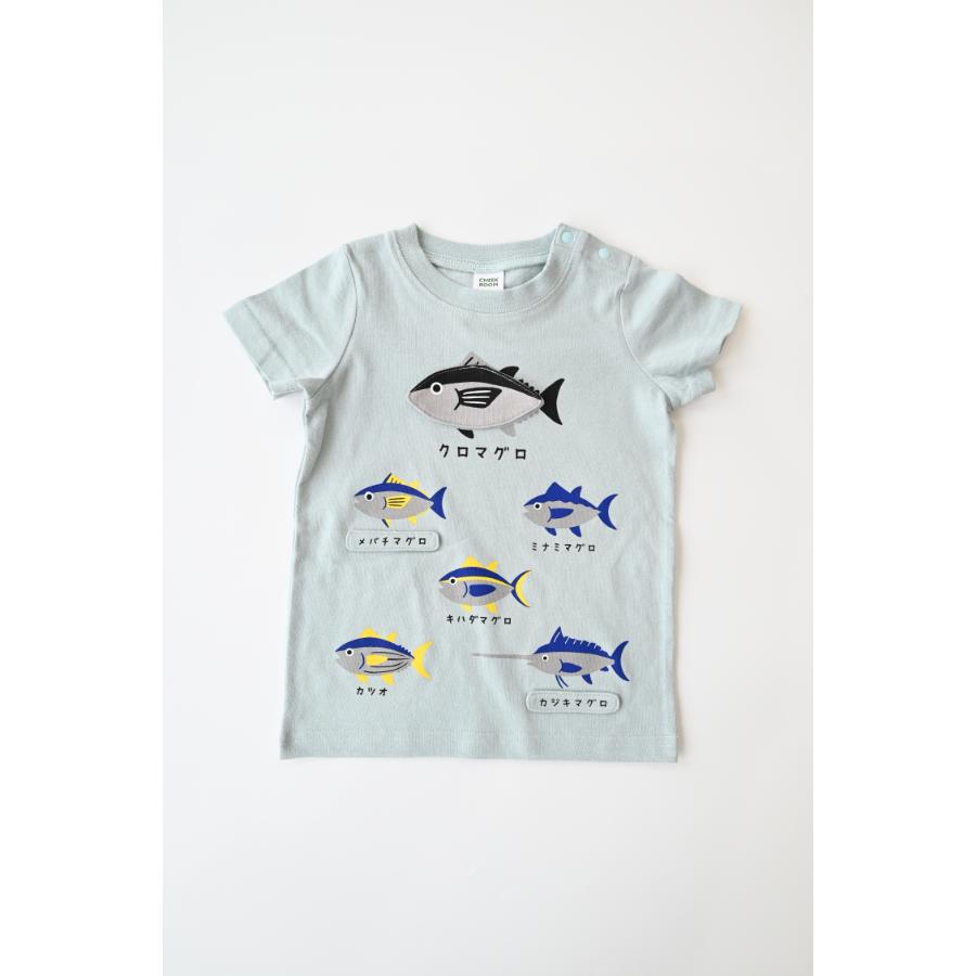 ●30％OFFセール● チークルーム cheek room いろいろマグロＴシャツ ( 80 90 100 110 120 130 ) 男の子 女の子 キッズ Tシャツ 半袖 | CHEEK ROOM | 01